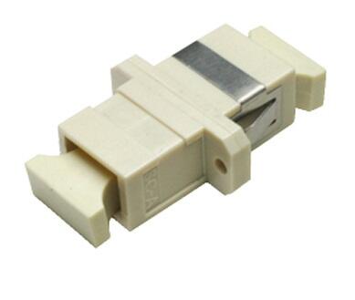ADA-SCUSPHBRBEIGE Fiberworks AS  Adapter MM SC-SPX OM1/OM2, Beige With flange, metall clip, Zr. sleeve